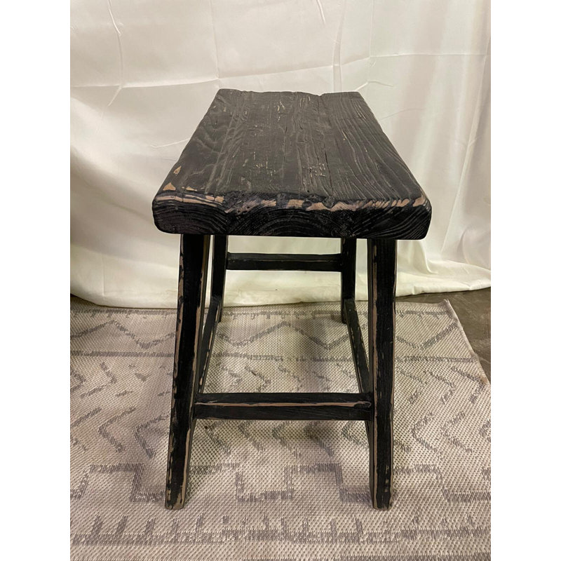 Banc en bois massif Hanzl, H 20 po x l 49 po x P 7 po