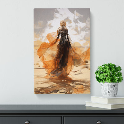 Desert Gestural - Wrapped Canvas