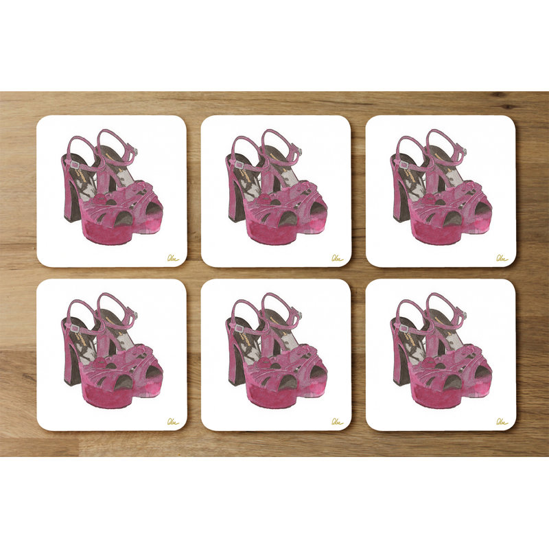 Square 6 Piece Coaster Set