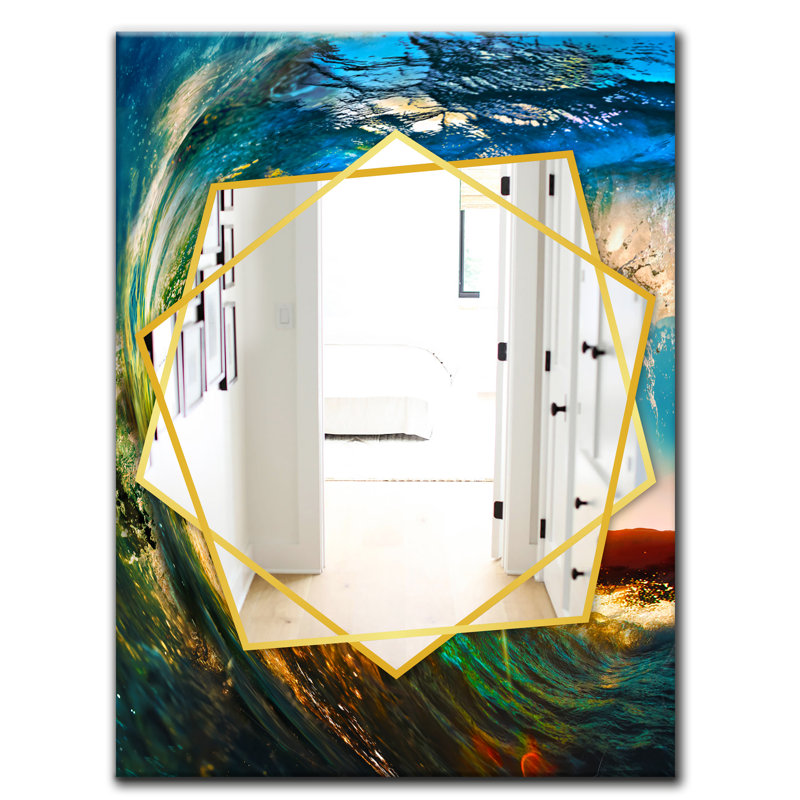  Miroir mural, H 39,4 po x l 29,5 po, Abstrait 1