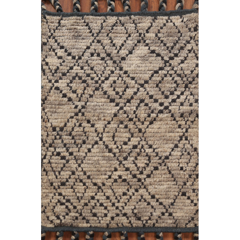Wool Moroccan Oriental Accent Rug 2x3