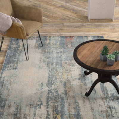 Mcelroy Handwoven Blue/Gray Area Rug