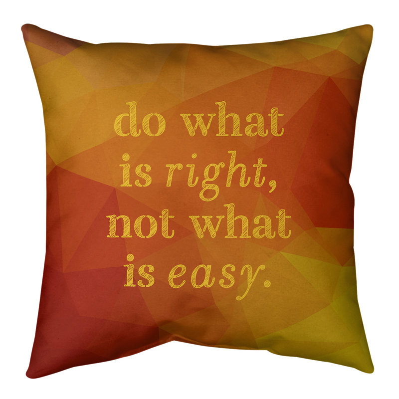 Coussin de sol, 40 po x 40 po, Jaune et orange