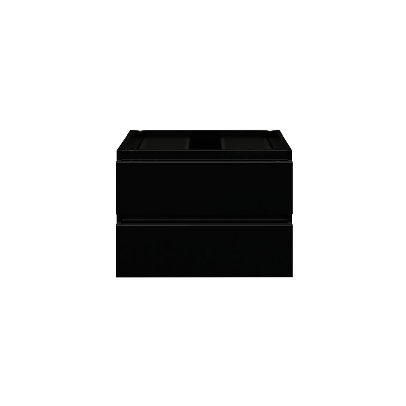 Salt 29.5'' Single Bathroom Vanity Base Only, Glossy Black