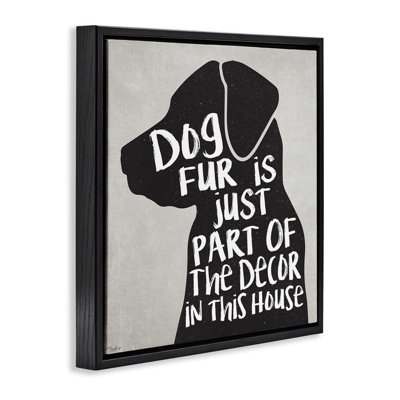 «Dog Fur», art mural encadré «Floater» par Gigi Louise