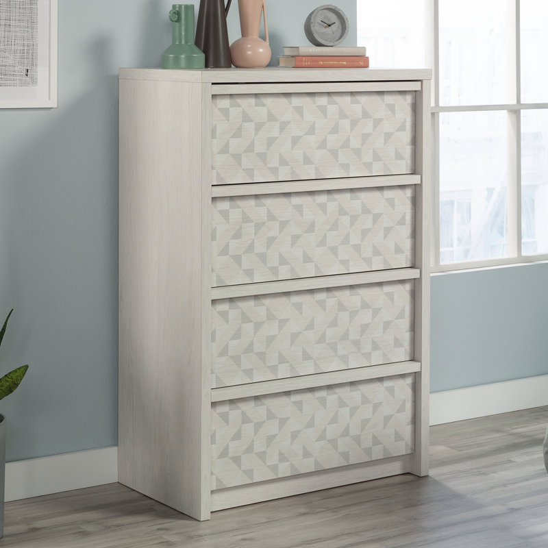 Commode 4 tiroirs l 31,1 po Posner, Chêne glacier