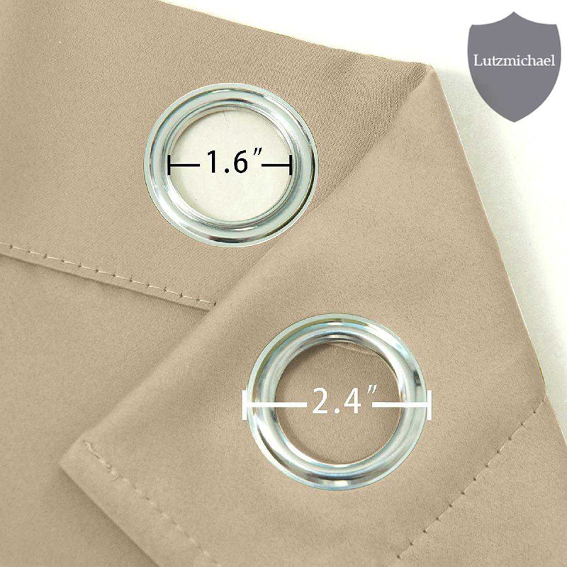 Erfried Blackout Curtain Pair, Cappuccino, 52" W x 95" L