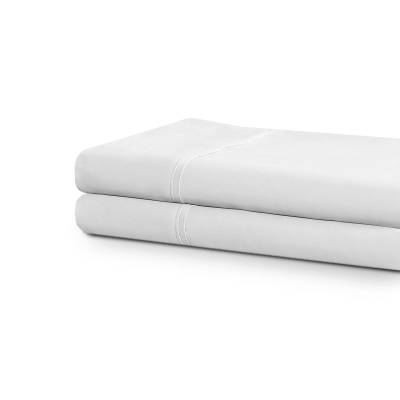 Taie d'oreiller en microfibre Wayfair Basics® 1800 Series, Standard, Blanc