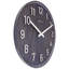 Horloge murale en bois précieux de 20 pouces avec chiffres en métal-507618339