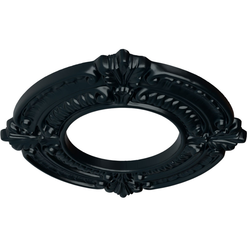 Médaillon de plafond Endurathane Benson, DO 9 po x P 4 1/8 po x P 5/8 po (convient aux auvents jusqu'à 4 1/8 po), Belladone