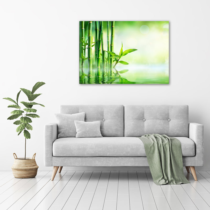 Bamboo - No Frame Print on Glass