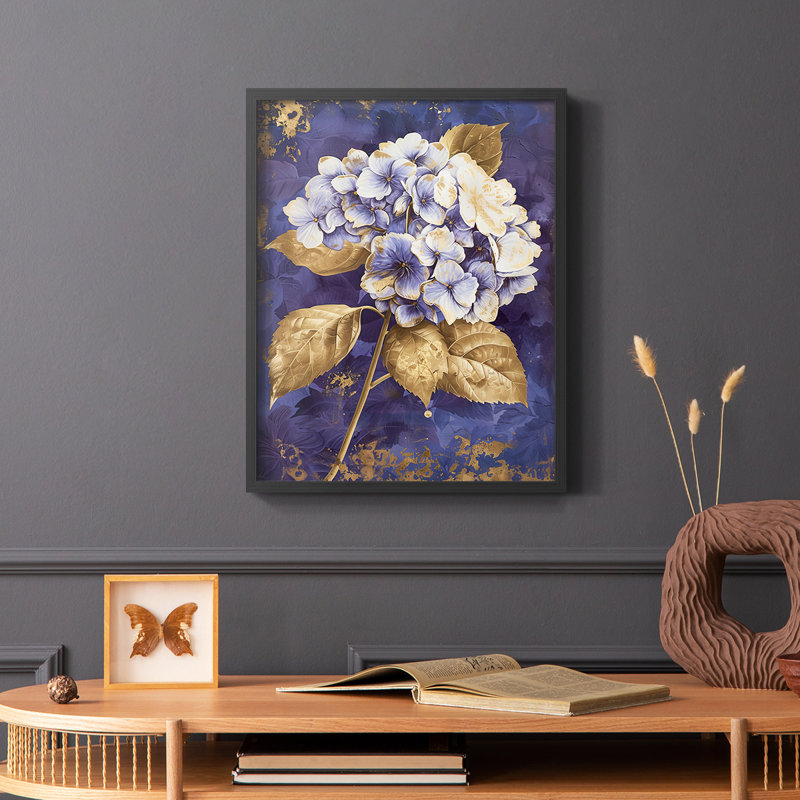 Série FLORAL CCXVI - reproduction encadrée de qualité supérieure - prête à être accrochée - aucun clou requis