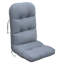 Chaise d'extérieur avec coussin de siège gris, ensemble de deux pièces.-747905310