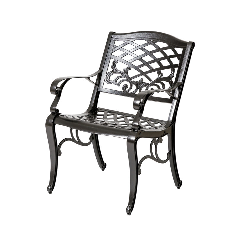 Chaise avec accoudoirs Phoenix (ensemble de 2), Bronze