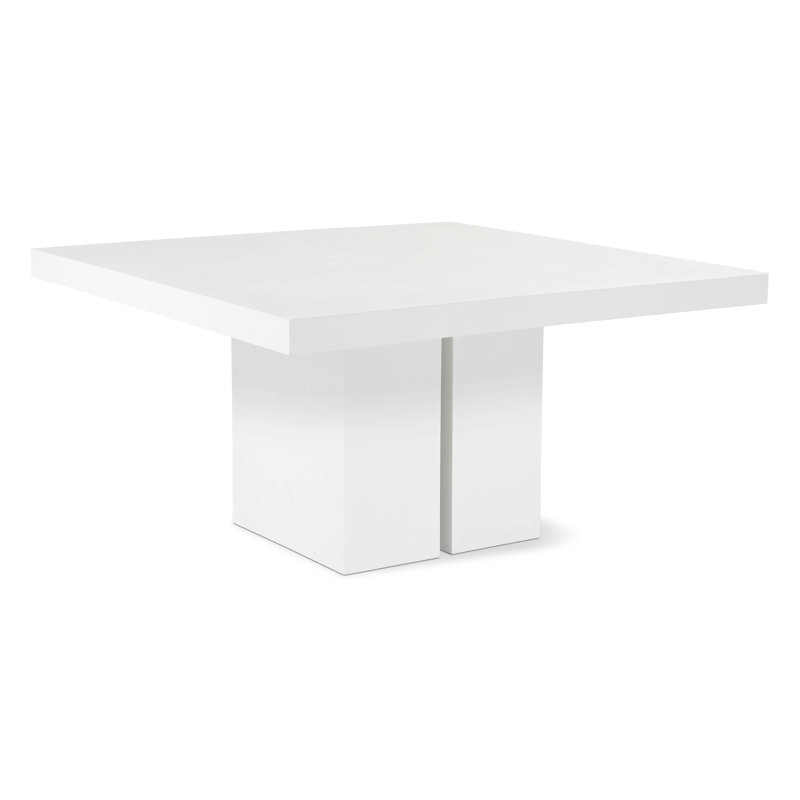 Table de salle à manger Perpetual, Ivoire blanc