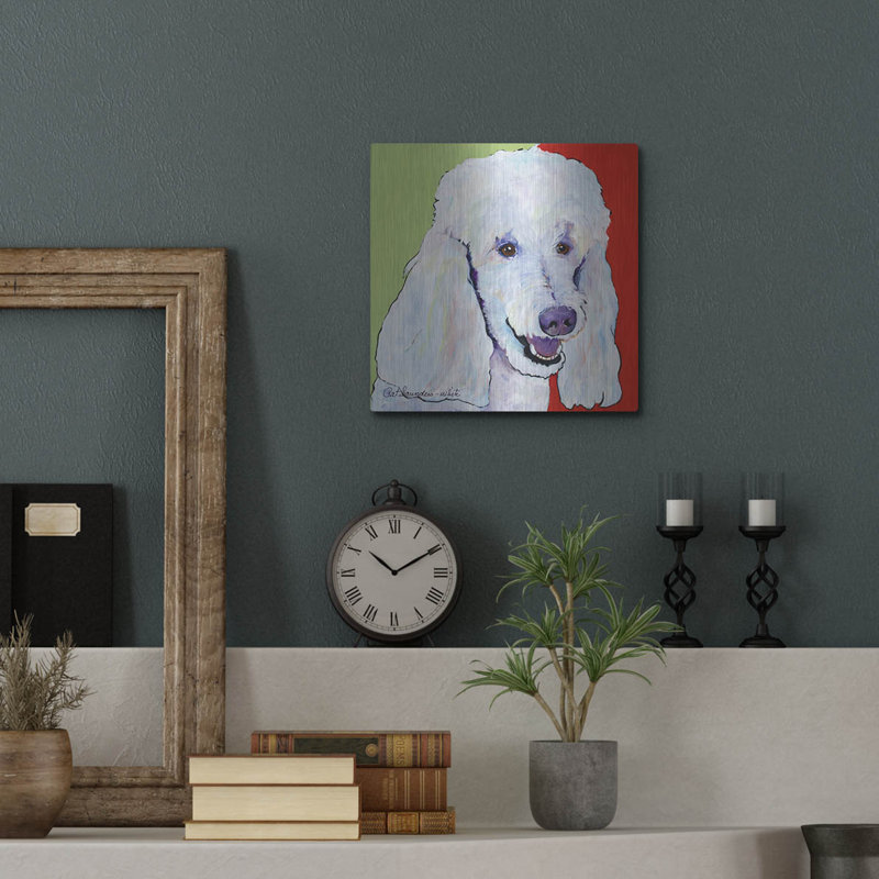 «Jackson» par Pat Saunders-White, art mural en métal, 12 po x 12 po, H 12 po x l 12 po