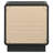 Burton Black 2-drawer Nightstand