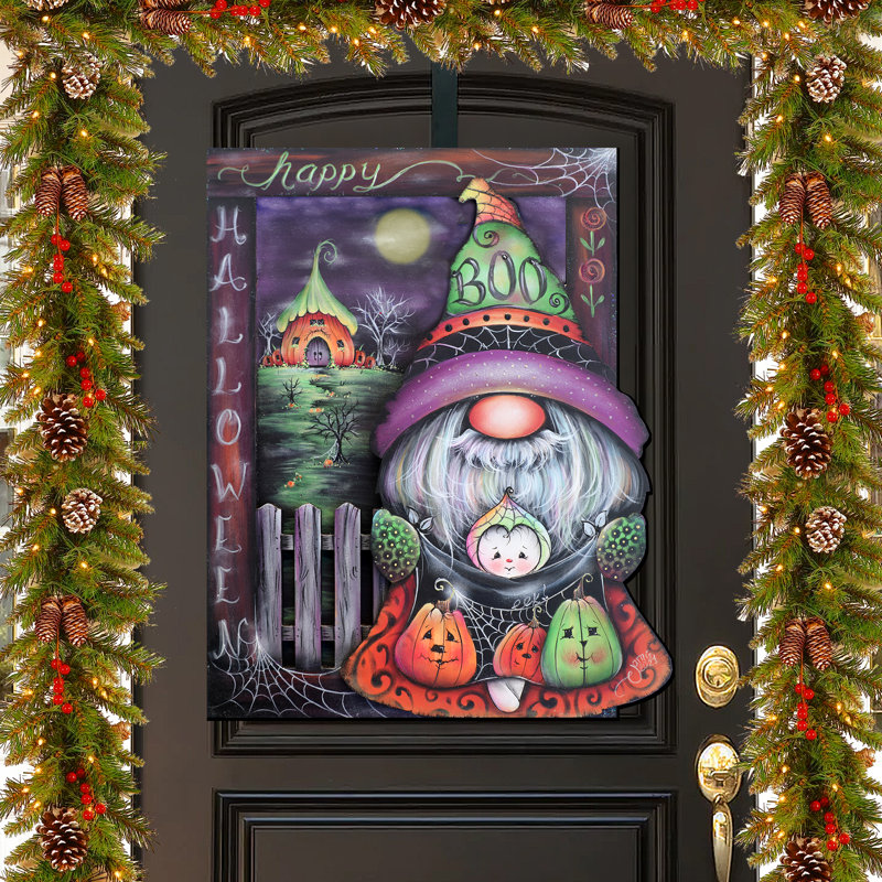 Décoration murale gnome en bois Haylee