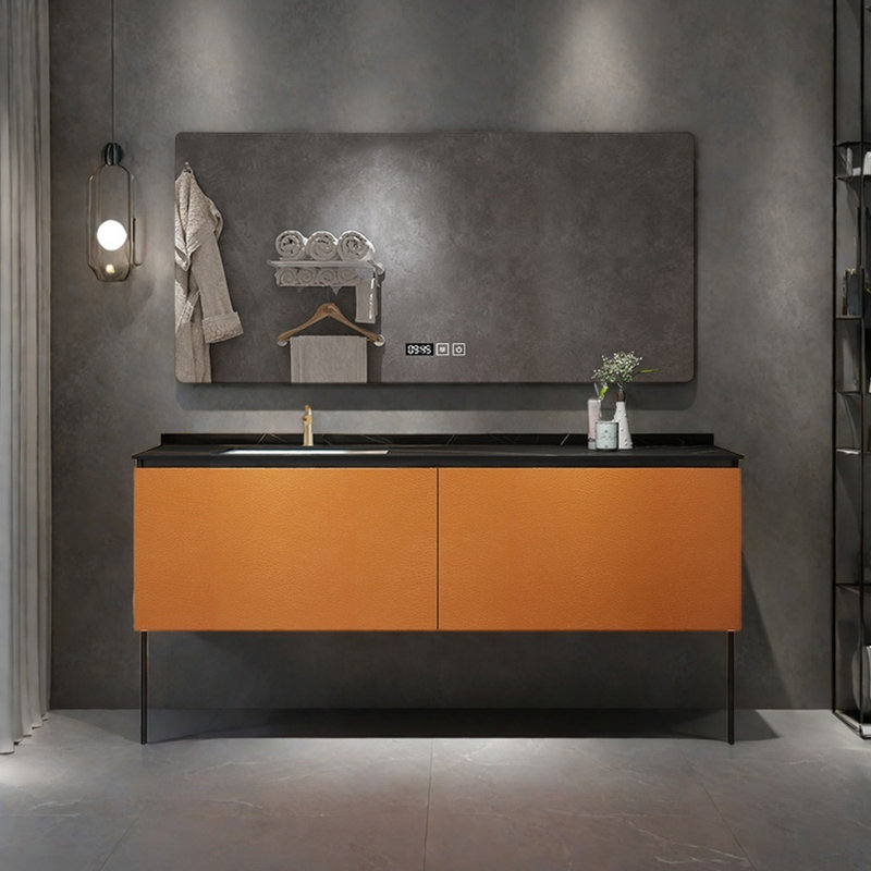 Modern simple light luxury bathroom cabinet, 32" H x 51.20" W x 21.70" D