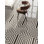 Carreau de porcelaine à motif géométrique aspect marbre noir et blanc 24x48 Ornato Maze
