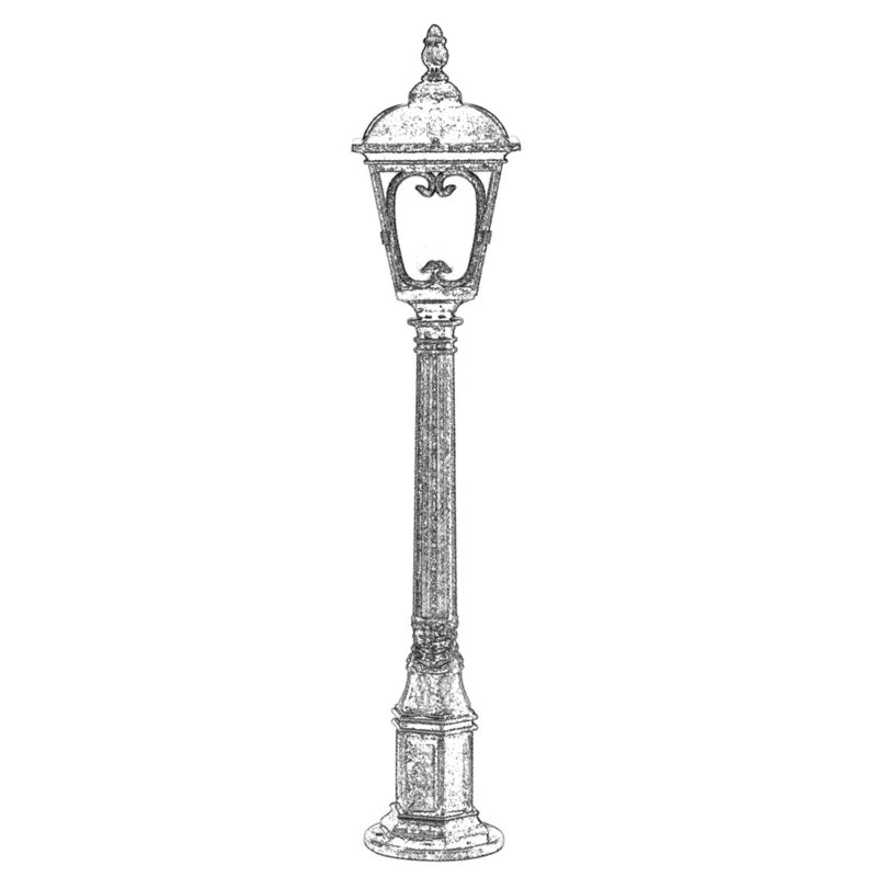 Aarjan Frosted Lamp Post (Full)