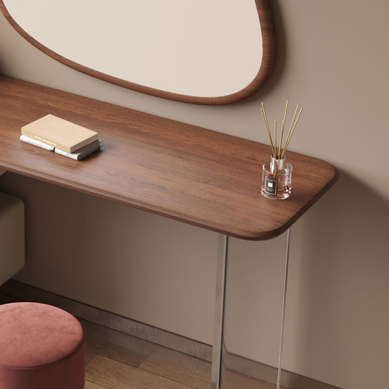 Xoey, Clear/Off White/Walnut