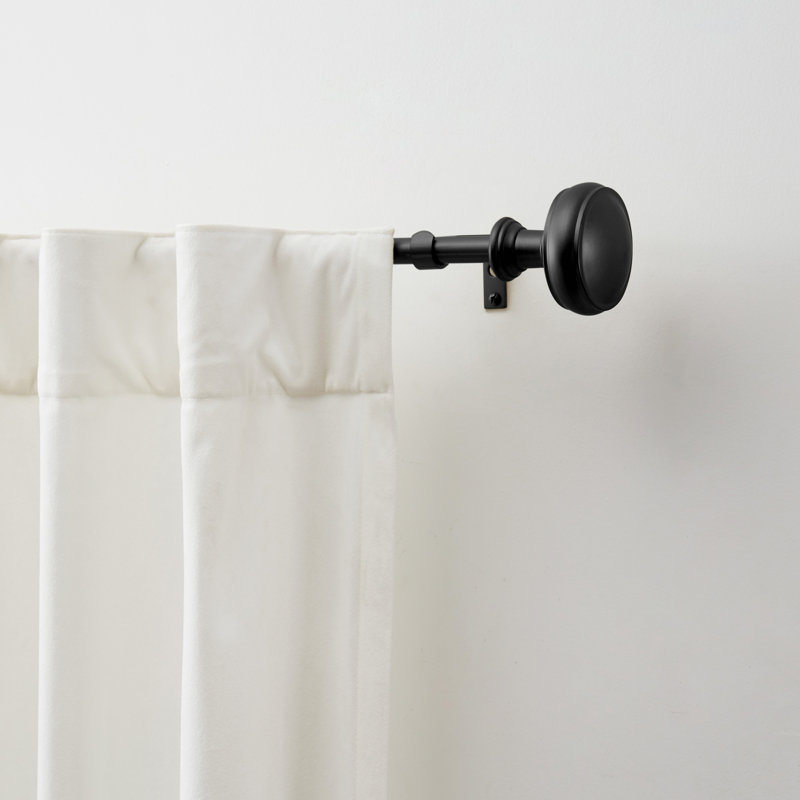 Ensemble de tiges et faîteaux Barrington noir mat, Noir mat, 36" - 66"