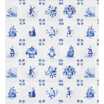 Royal Delft Floral Roll