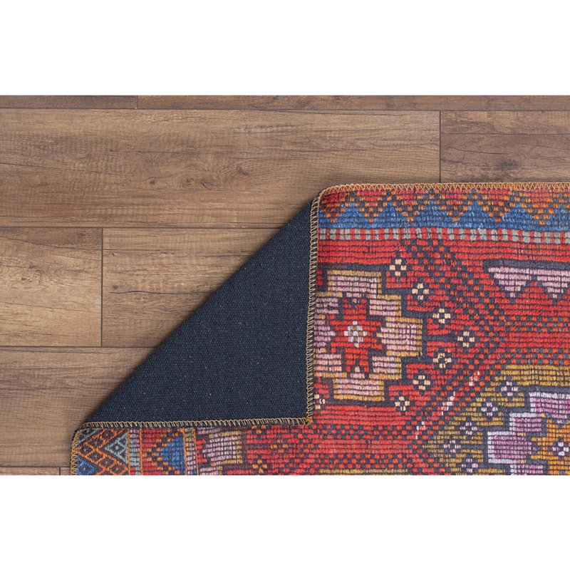 Luxurious Machine Washable Area Rug, 4.9 x 7.5 Feet, 100% Polyester, 1850 g/m², Pile Height: 0.2 inches | Eco-Friendly Recycled Poly Cotton Backing | Perfect for Living Room & Bedroom, Soft and Durable Design
