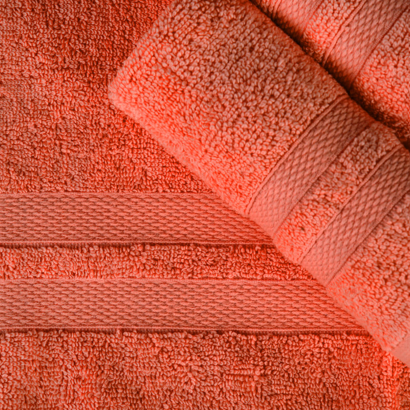 Blue Nile Mills Midweight Bath Towel, Tangerine