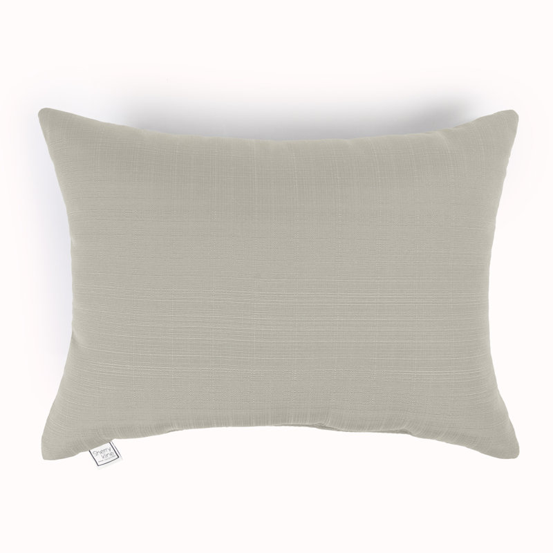 Reversible, Knife Edge Pillow With Stitched Closure, Sand