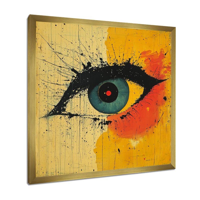 Pop Art Eye Of Love Heart II - art mural Pop Art pour le salon, Reproduction encadrée d'une seule photo, H 30 po x l 30 po