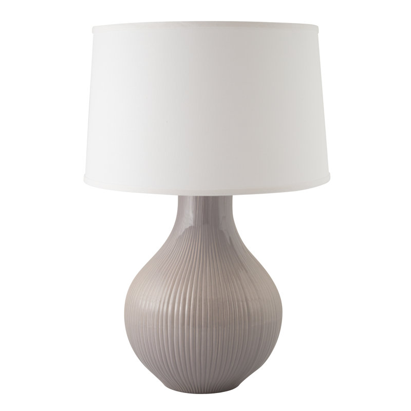 Erich Ceramic Table Lamp, Gloss Swanky Gray