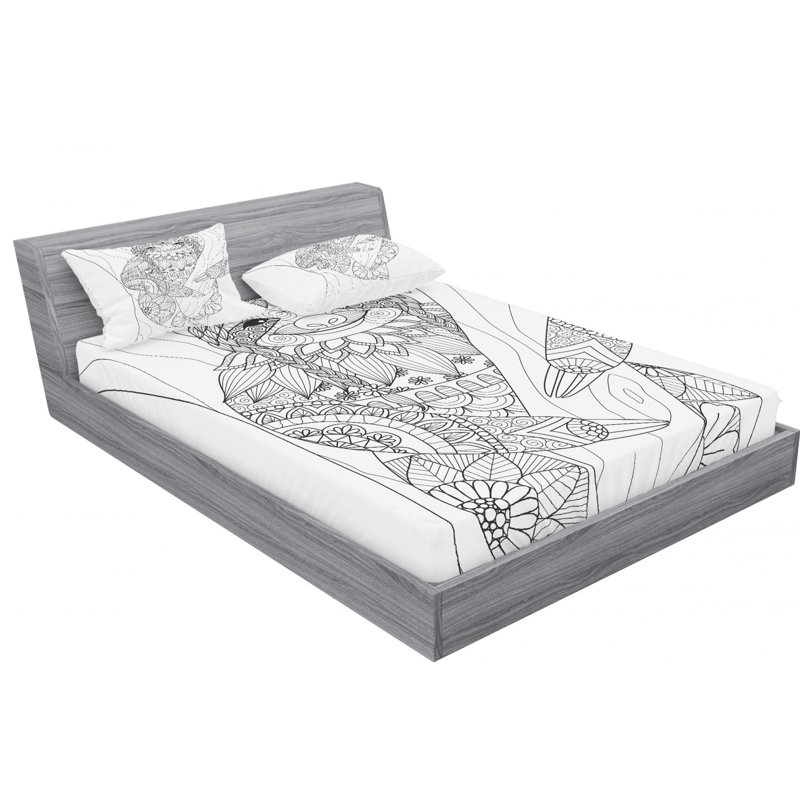 Microfiber Sheet Set, Queen Sheet Set with Fitted Sheet