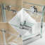 Cabine de douche rectangulaire sans cadre de 60 po x l 36 po x P 72 po avec verre trempé transparent 5/16 po-124009960