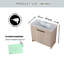 Ensemble de meuble-lavabo simple 18,39 po avec plateau en céramique Aleshea
