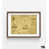 Cadre photo brun simple avec passe-partout