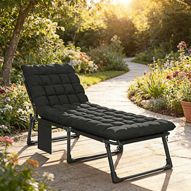 Fauteuil inclinable d'extérieur, Black, 1