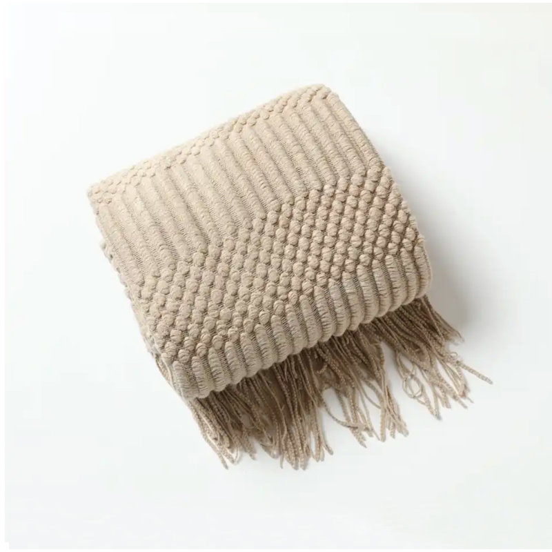 INS Style Throw Blanket, Mustard Yellow