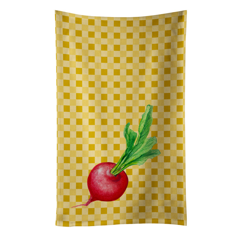 Chiffons radish on basketweave en microfibre