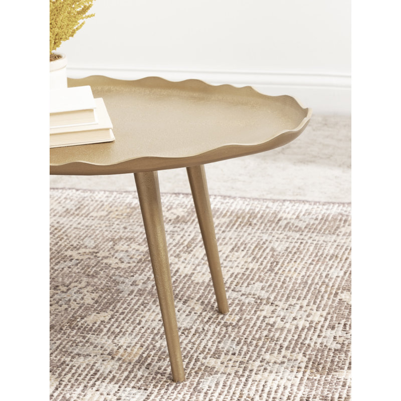Table basse 4 pieds Avelines, Or