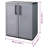 PolyPropylene Cabinet Deck Box in Gray/Black