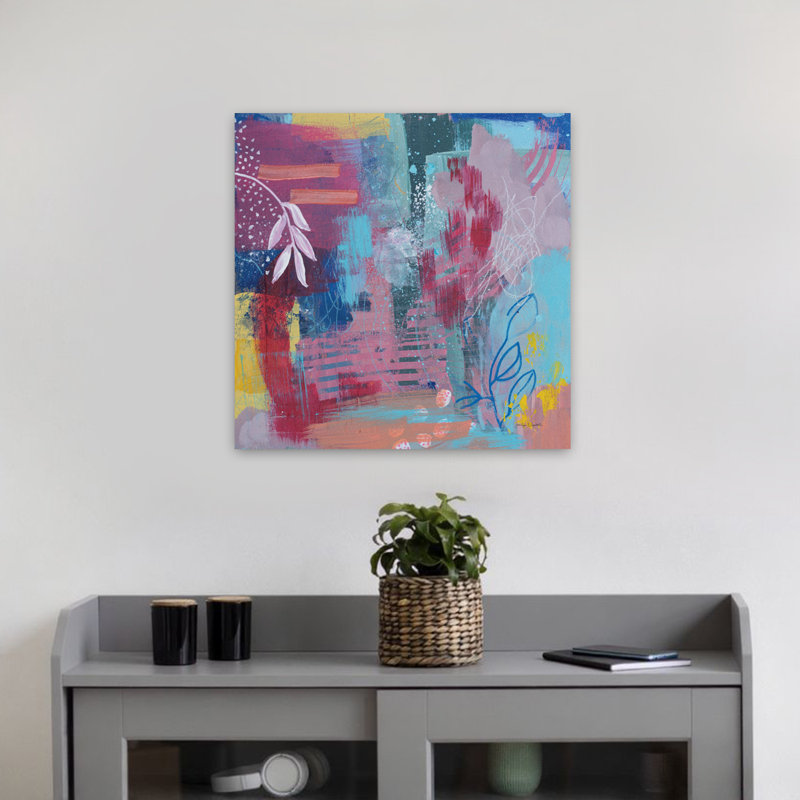 Play Board Contemporary Abstract Art, 18" H x 18" W