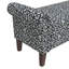 Banc de rangement à accoudoirs roulés Wallen