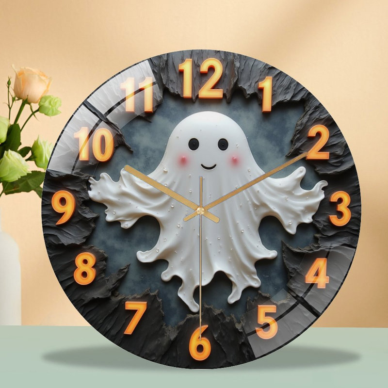 Horloge fantôme avec horloge murale 12 po