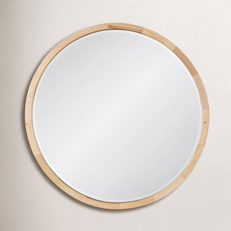Miroir d'appoint Glover, 24" X 24", Naturel