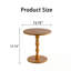 Table d'appoint ronde avec plateau de table massif et pieds en bois