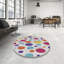 Tapis motif rose/vert/jaune-1343634795