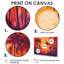 «Clairah Sunset Hues Palm Trees In California - Palmiers et palmiers», art mural-48709158-48709159-48709163