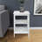 3-Tier Wooden End Table with Side Bars-1396702396
